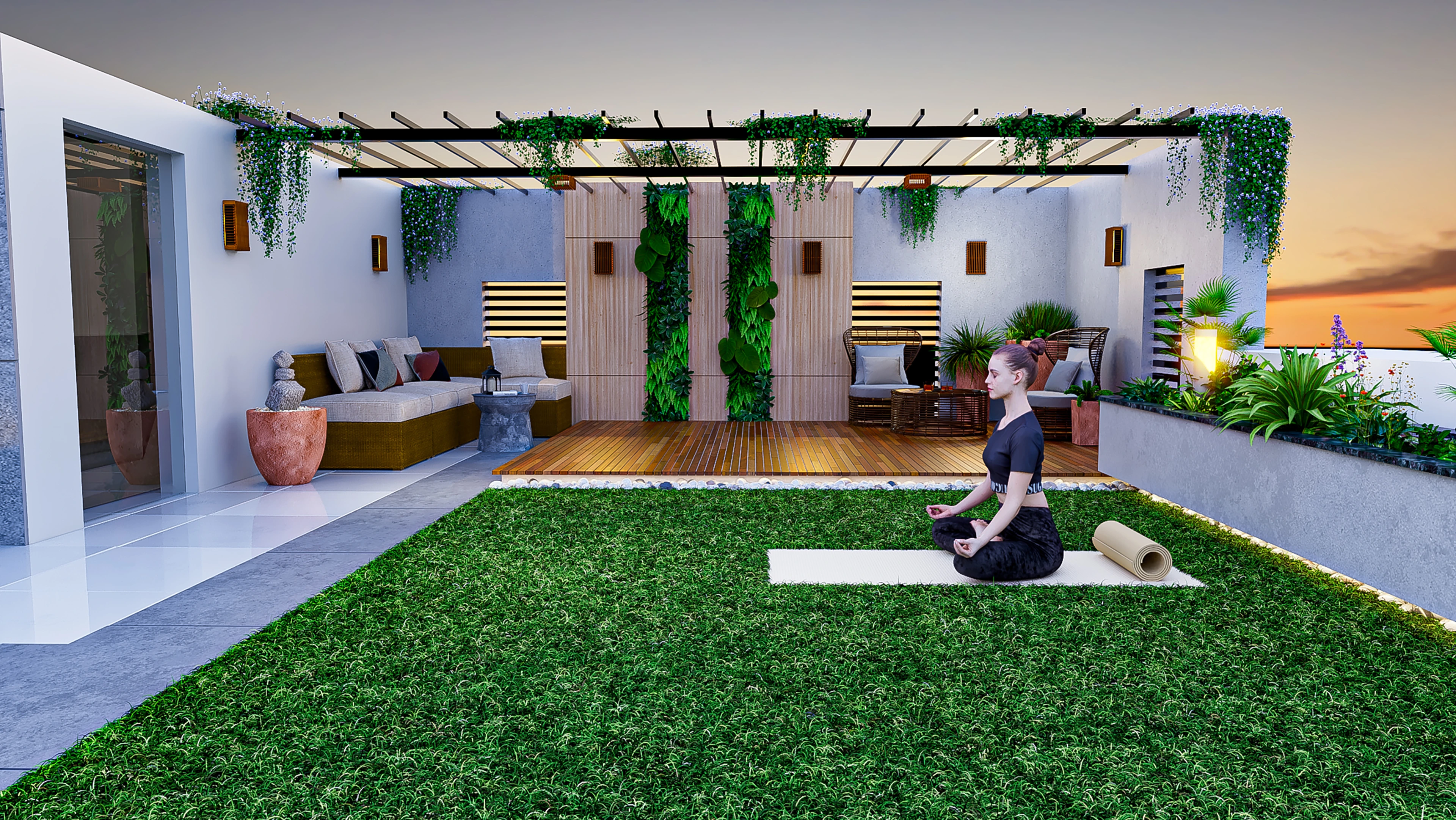 Lifestyle & Wellness Rooftop Yoga Session