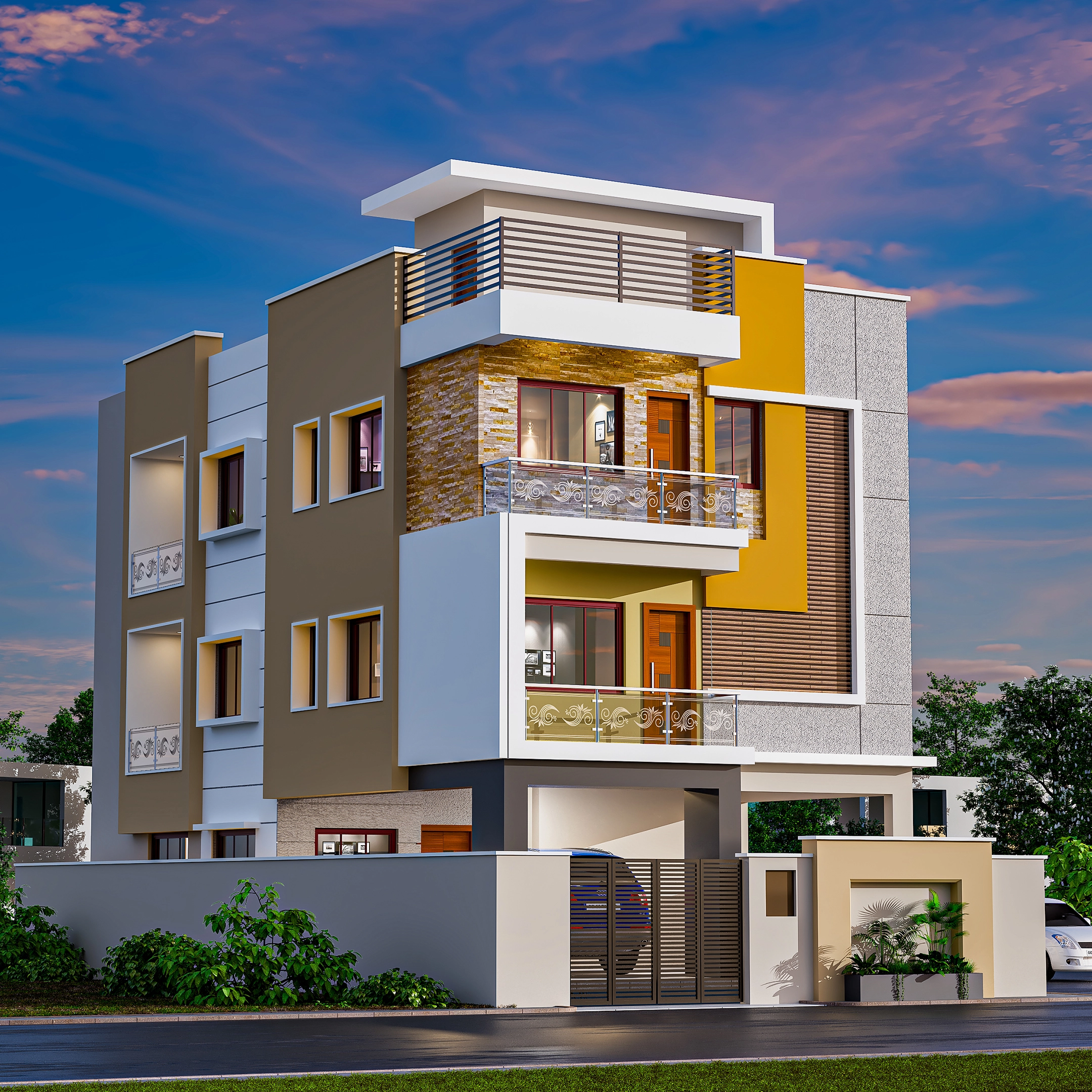 Residential Building Architecture Design